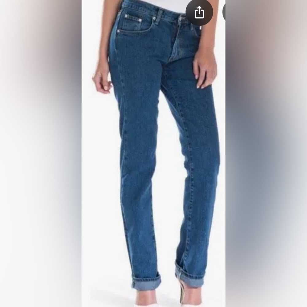 Full Blue Straight Leg Women's Jeans